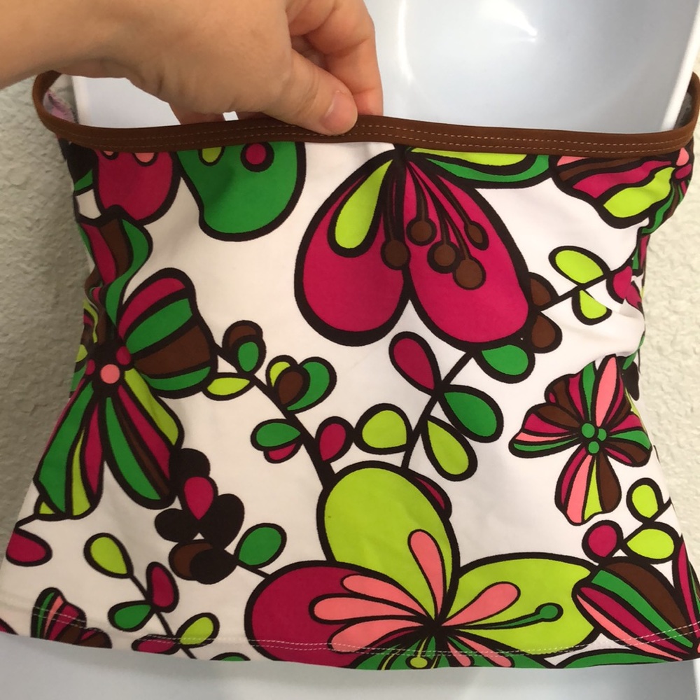 Athletic Works Women’s Floral Print Swim Top Size L - Picture 6 of 12